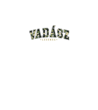 Vadász Legenda minta fekete pólón