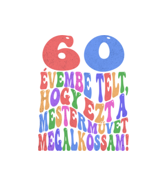 Mestermű megalkotása 60 minta fehér pólón