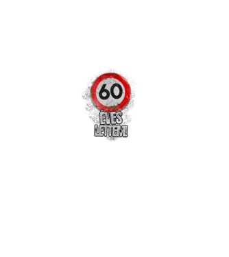 Speedlimit 60 éves minta fekete pólón