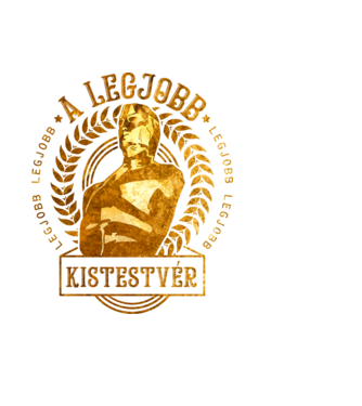 A legjobb Oscar díj KISTESTVÉR minta fekete pólón