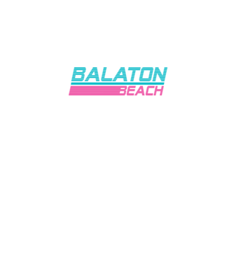 Balaton beach retro minta sötétkék pólón