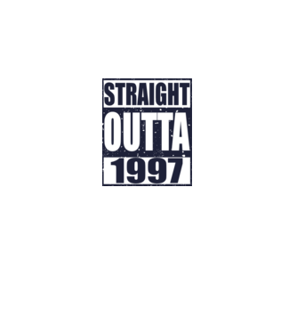 Straight Outta - 1997 minta szürke pólón