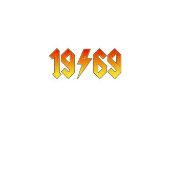Rock születésnap 1969 Augusztus minta sötétkék pólón