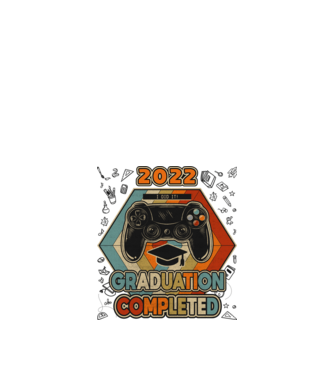 Retro graduation complete minta fehér pólón
