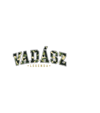 Vadász Legenda minta sötétkék pólón