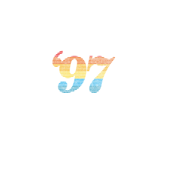 Retro születésnap 1997 minta sötétkék pólón