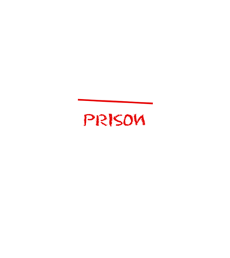 Back to prison - iskola minta fekete pólón
