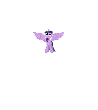 Twilight Sparkle minta fehér pólón