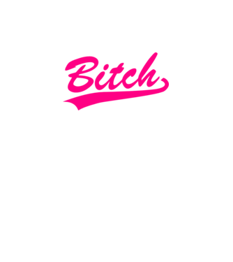 Bitch minta fehér pólón