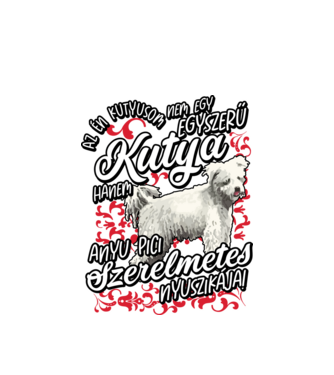 Anya szerelmetes nyuszikája pumi minta fehér pólón