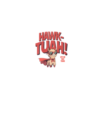 Hawk Tuah Láma - Spit on that thang minta királykék pólón