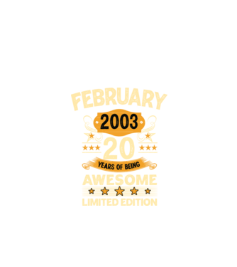 February 2003 20 years of being limited edition minta fekete pólón