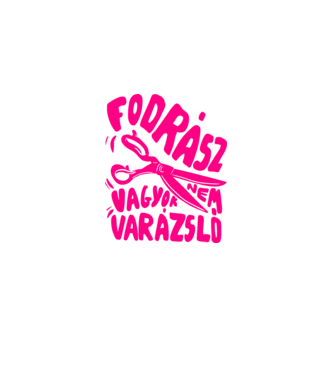 Groovy fodrász minta fehér pólón