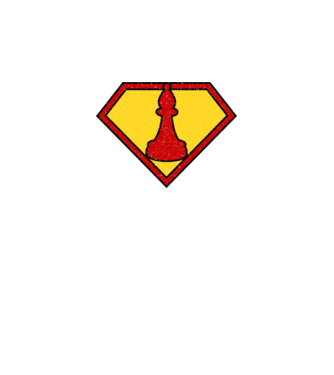SuperChess Futó minta sötétkék pólón