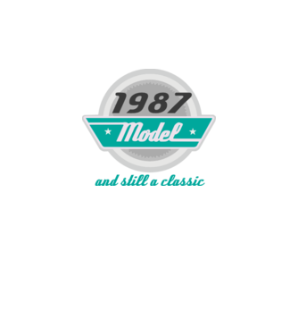Model and still a classic - 1987 minta fekete pólón