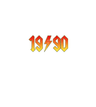 Rock születésnap 1990 JANUÁR minta farmerkék pólón