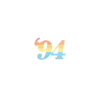Retro születésnap 1994 minta fekete pólón