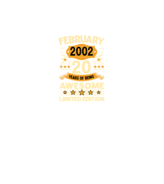 20 years of being limited edition_february minta fekete pólón