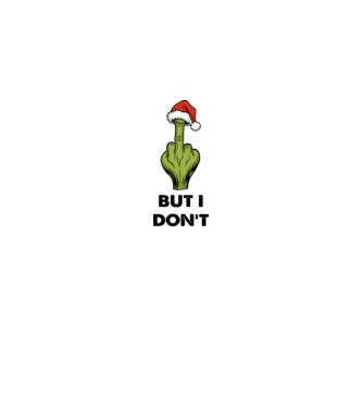 Szeretem a karácsonyi páros pólókat, de én nem Grinch Fehér pólóra angol minta királykék pólón