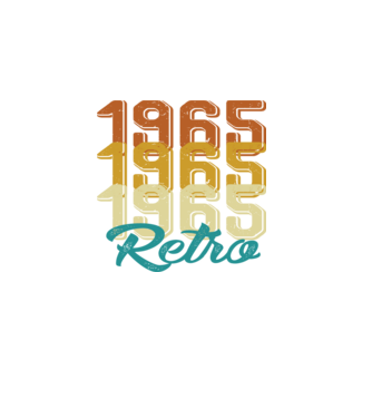 RETRO - 1965 minta fekete pólón