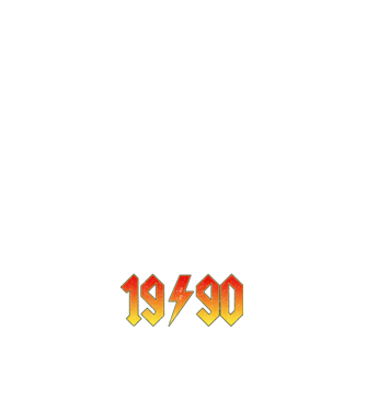 Rock születésnap 1990 JANUÁR minta sötétkék pólón