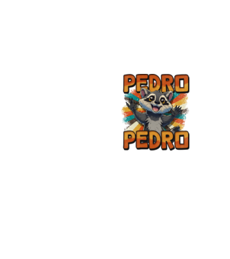 Retro Pedro minta neonsárga pólón