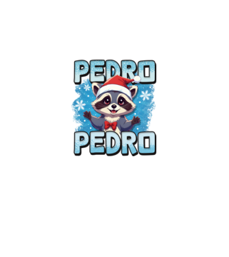 pedro pedro retro xmas minta világos rózsaszín pólón