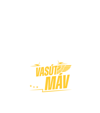 Hív a vasút vár a máv minta fehér pólón