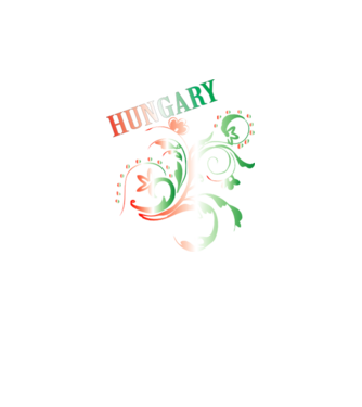 Magyarország minta neonsárga pólón