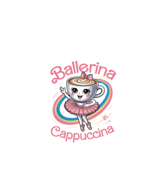 Ballerina Cappuccina minta fekete pólón