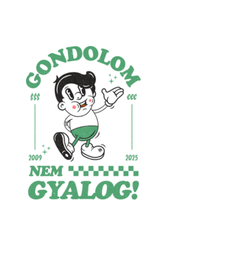 Gondolom nem gyalog 02 minta világoskék pólón