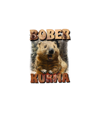 BOBER wombat minta fehér pólón