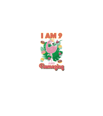 FLAMAZING SZÜLINAPOS 9 éves minta fehér pólón