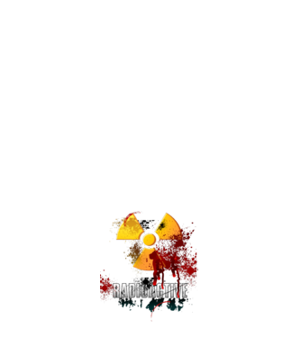 Radioactive minta világos rózsaszín pólón
