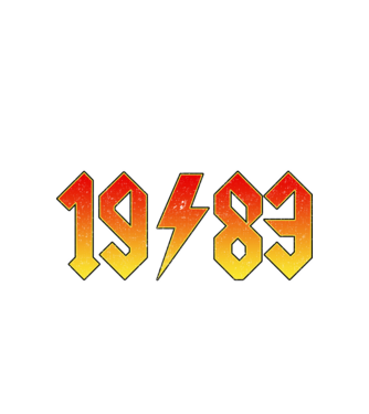 megszületik egy legenda 1983 MÁRCIUS minta fehér pólón