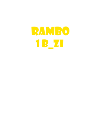 Rambo minta fekete pólón