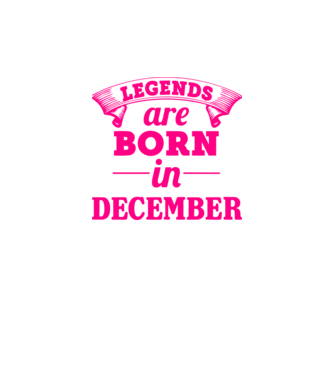 Legends are born in - December minta fehér pólón