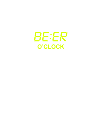 Beer o' clock minta fekete pólón