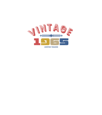 VINTAGE limited 1965 minta fehér pólón