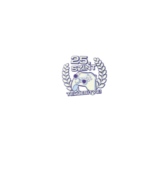 25. szint teljesítve minta fekete pólón