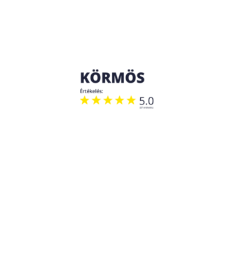 Értékelés 5 csillag - KÖRMÖS minta fehér pólón