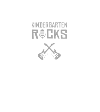 Kindergarten rocks minta fekete pólón
