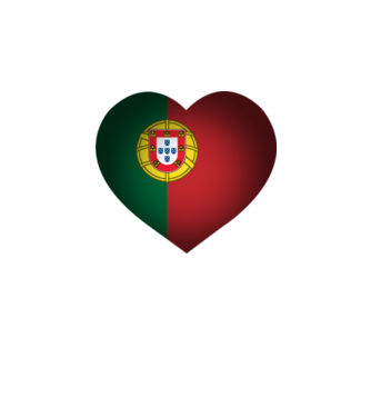 i heart portugal minta fehér pólón