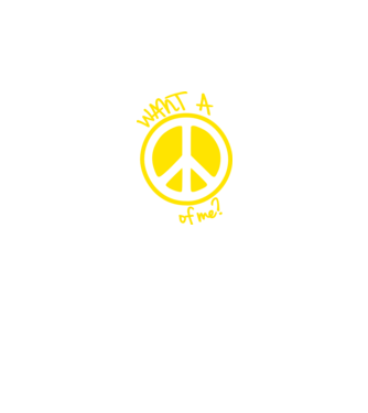 peace minta piros pólón