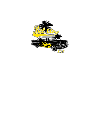 Bel air 1957 minta fehér pólón