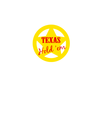 Texas Holdem minta fekete/piros pólón