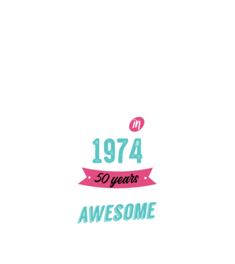 MADE IN 1974 minta fekete pólón
