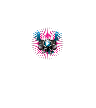 Music Design minta fehér pólón