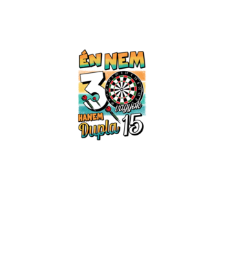 Darts Szülinap 30 éves minta fekete pólón