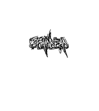 1001braindead minta sötétkék pólón